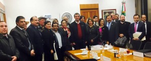 Reunión del 11 de marzo entre diputado federales, residentes del Valle de Mexicali y director de CFE donde se acordó visitar Mexicali.