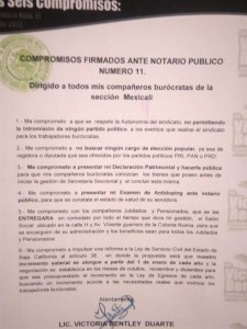 Compromiso de Bentley que no aceptaría candidatura.