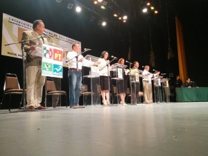 Teatro Universitario de la UABC escenario del debate de candidatos a Alcaldes de Mexicali.