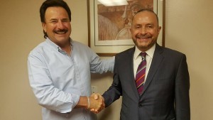 Juan Manuel Gastélum, Alcalde Electo de Tijuana y Fernando Castro Trenti, Embajador de México en Argentina.