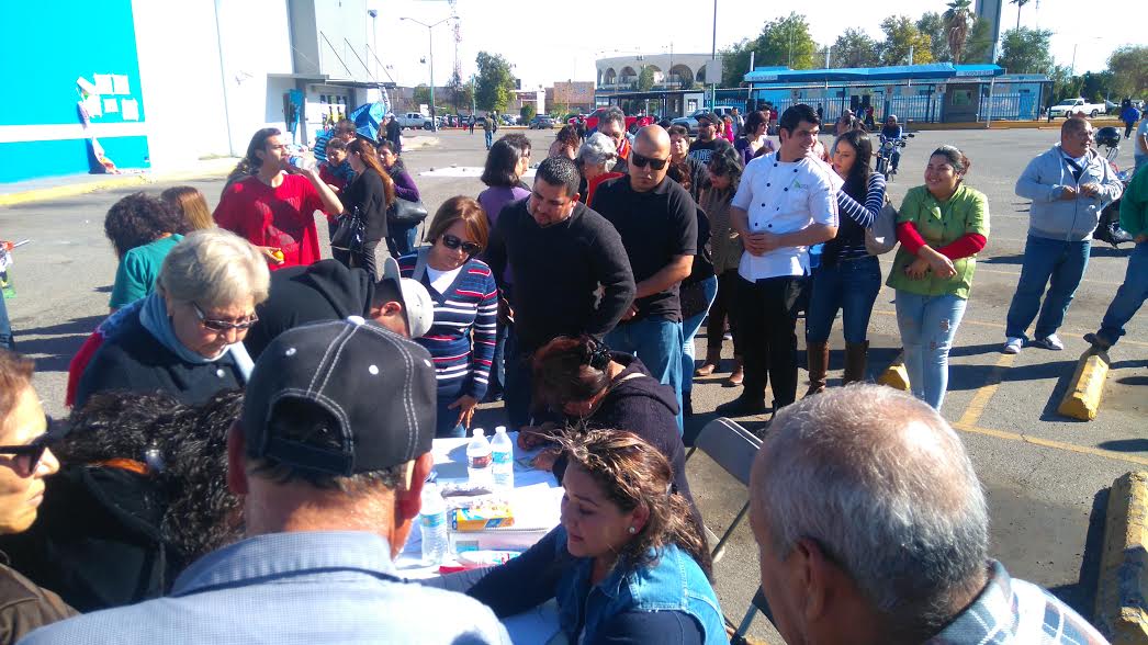 Recaudación de Centro Cívico.  Foto Víctor Adrián Ramírez.