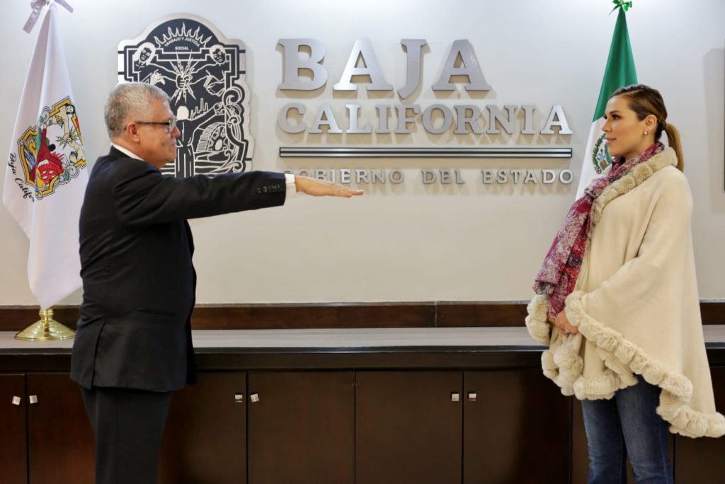 TOMA PROTESTA MARINA DEL PILAR A SECRETARIO DE SEGURIDAD EN BAJA CALIFORNIA