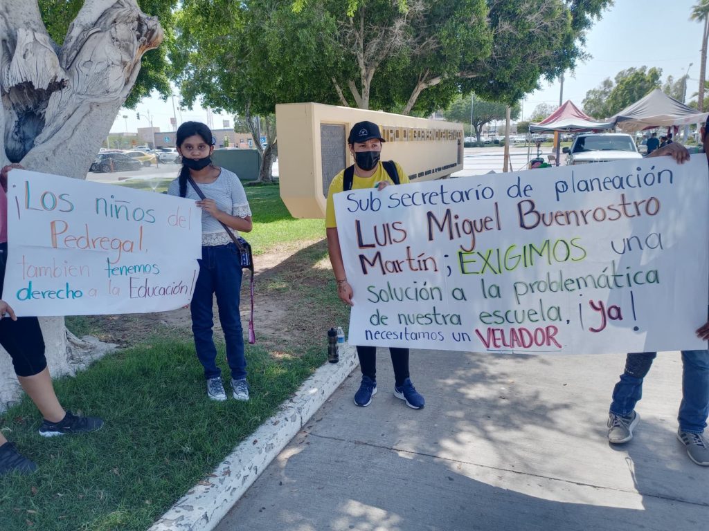 protestan por vandalización de escuela