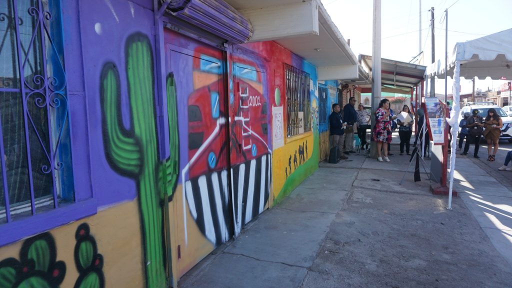 Mural de migrantes