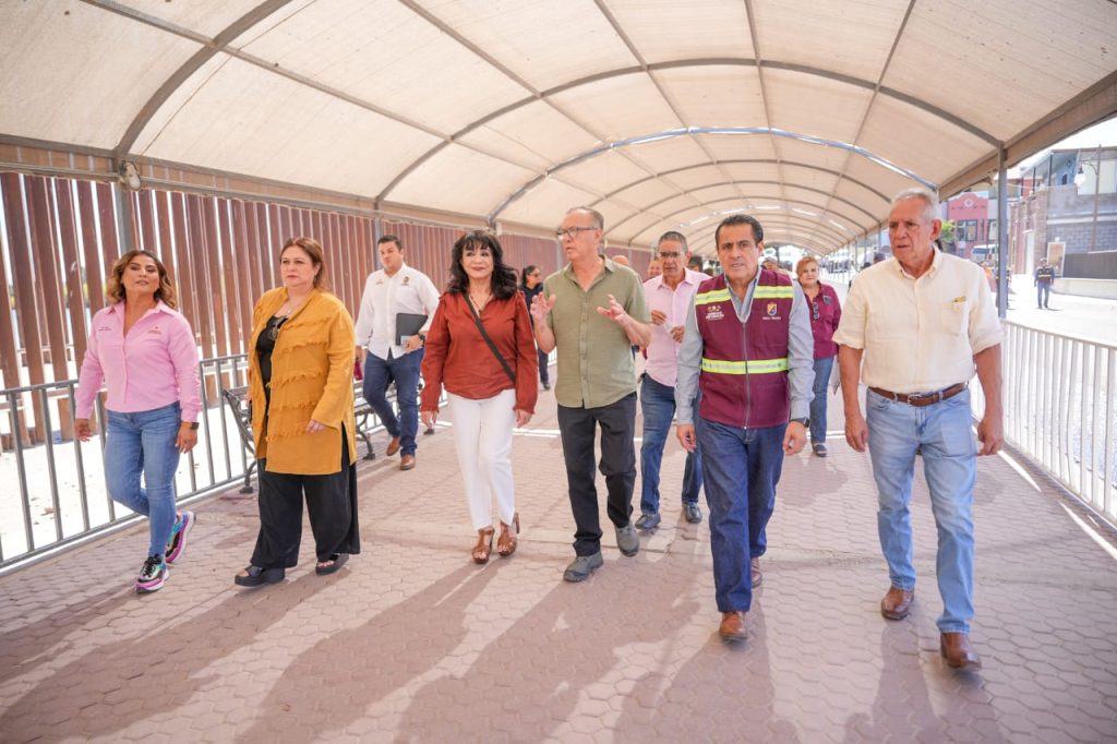 SUPERVISA NORMA BUSTAMANTE AVANCE DE OBRA EN EL POBLADO LOS ALGODONES