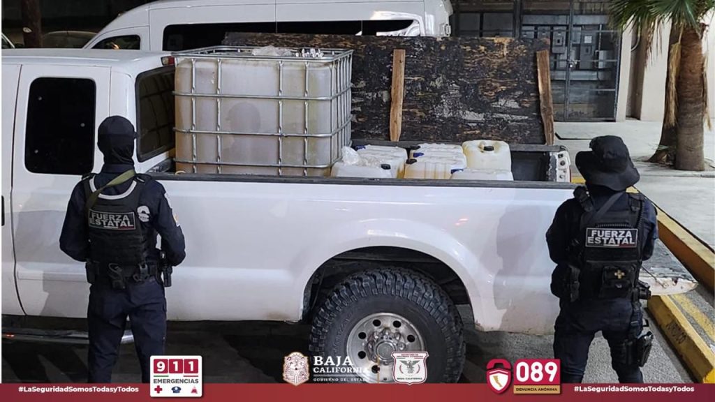 Aseguran hidrocarburo abandonado en Tecate