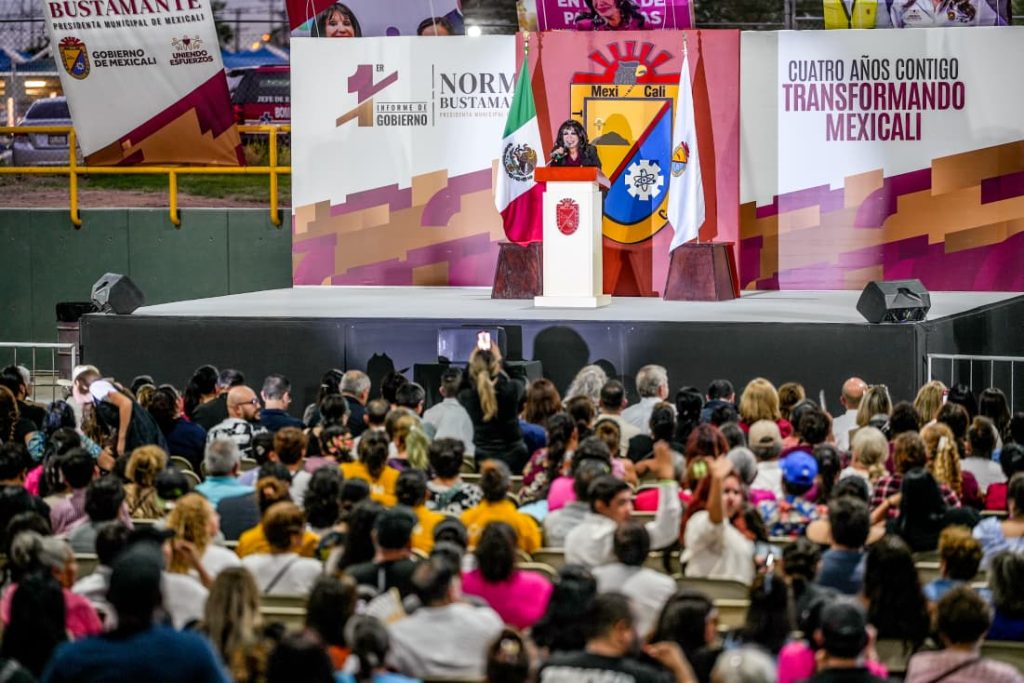 Inversión en zona Oriente de Mexicali: Norma Bustamante destaca recuperación de espacios deportivos y vialidades