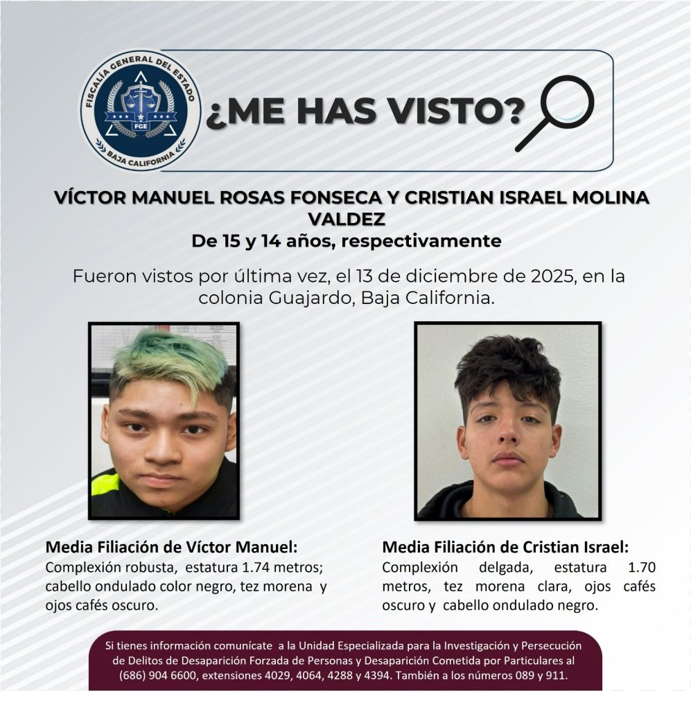 3 jóvenes desaparecen en la Colonia Guajardo