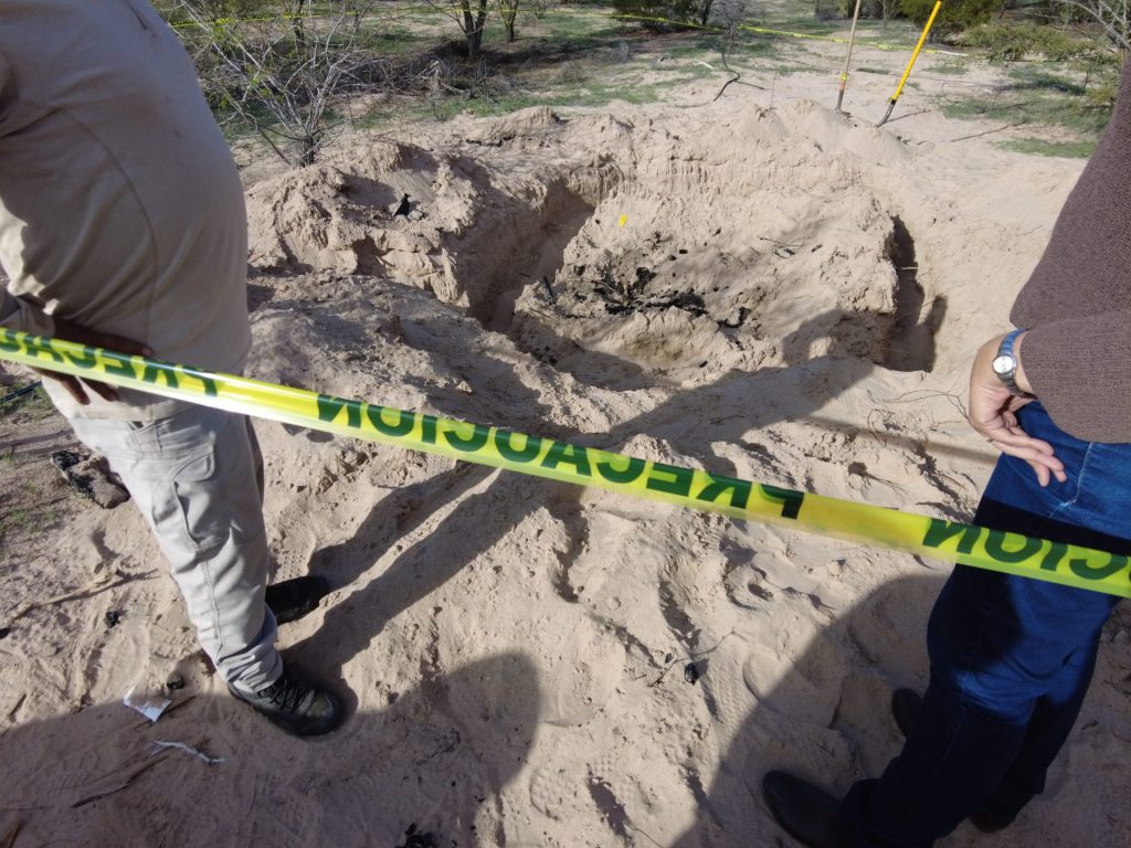 Restos humanos en dos fosas clandestinas en zona de protección ambiental #PobladoMiguelAlemán #Mexicali