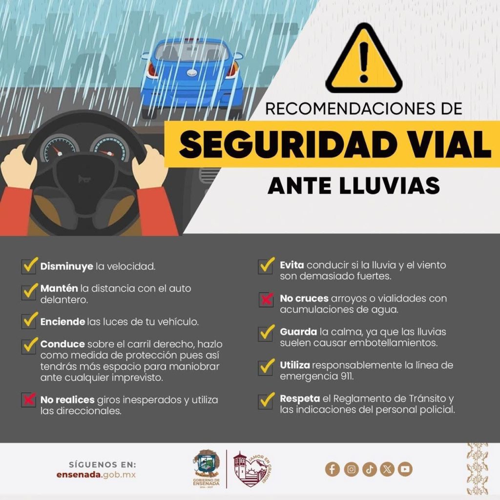 Advierten condiciones de derrumbes en carretera Ensenada a Tecate