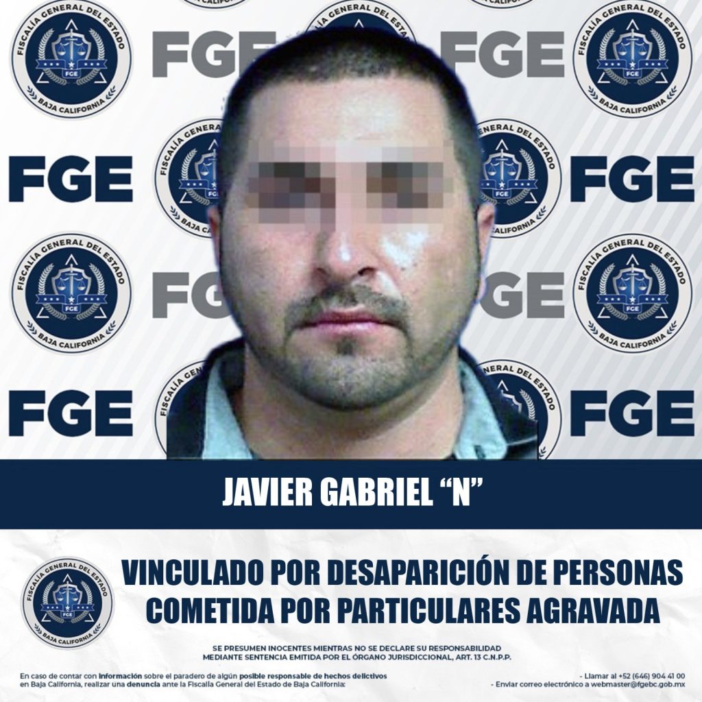 Prisión contra «La Piruja» acusado de desaparecer a un adulto y un adolescente del Valle de Mexicali