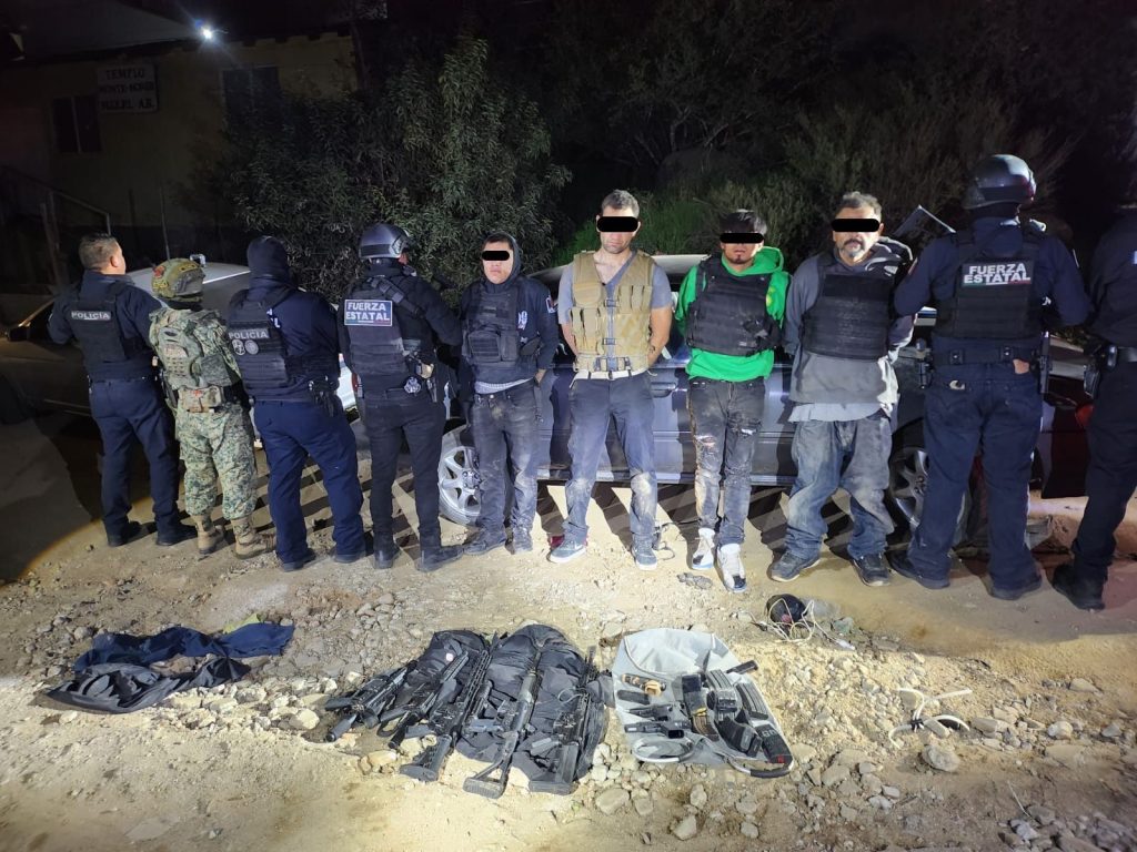 Arrestan 4 sujetos de grupo criminal de Tecate