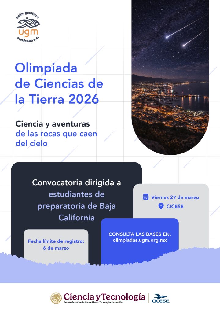 Invita CICESE a la Olimpiada de Ciencias de la Tierra 2026