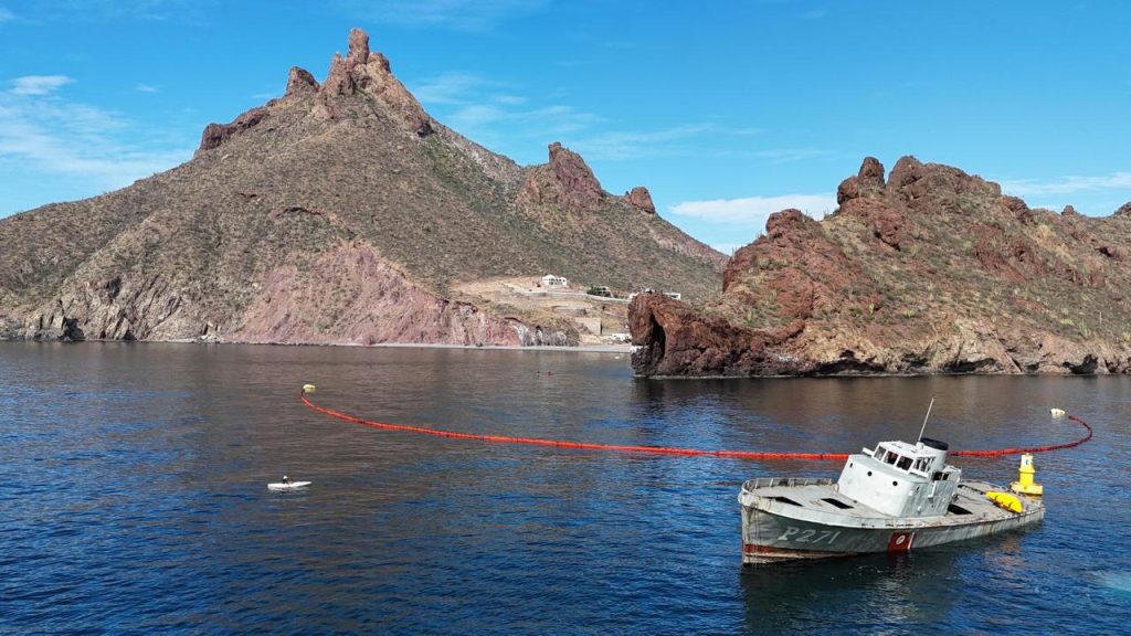 Sheinbaum y Durazo consolidan primer arrecife artificial del país con hundimiento ex buque