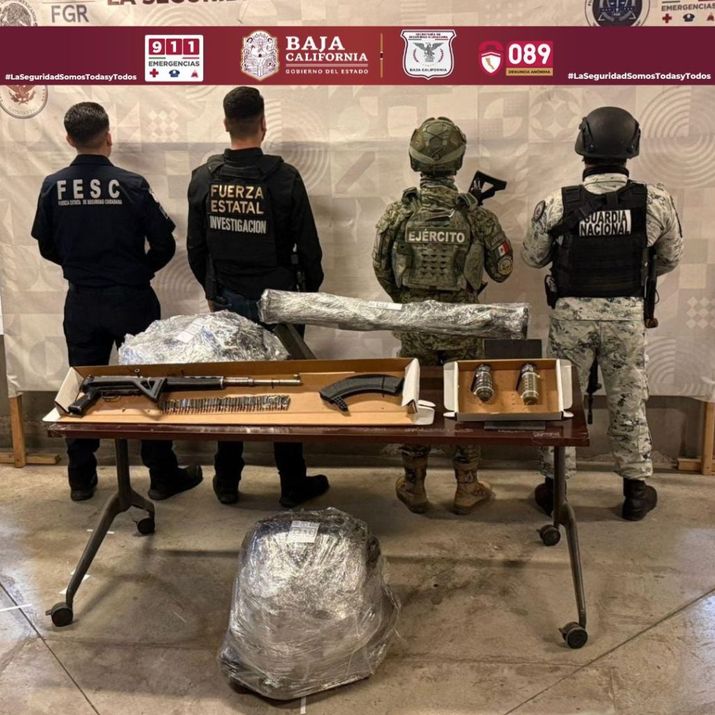 Incautan armas de alto poder, equipo táctico, pero sin detenidos en Valle de las Palmas