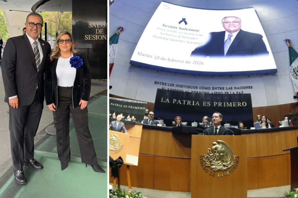 Senado rinde homenaje luctuoso a Gustavo Sánchez y entra en funciones Max García, como senador suplente