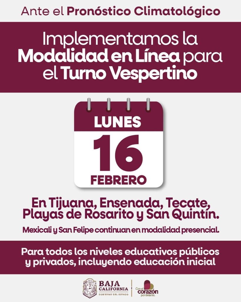 Cancelan clases presenciales en zona Costa