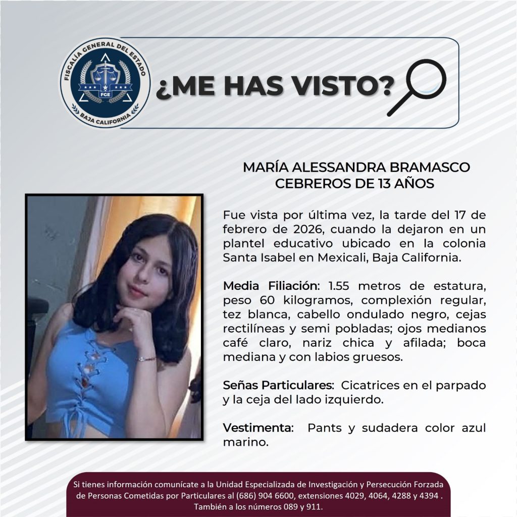 Desaparecen 2 jóvenes, las 2 mujeres y de Mexicali, piden apoyo para localizarlas