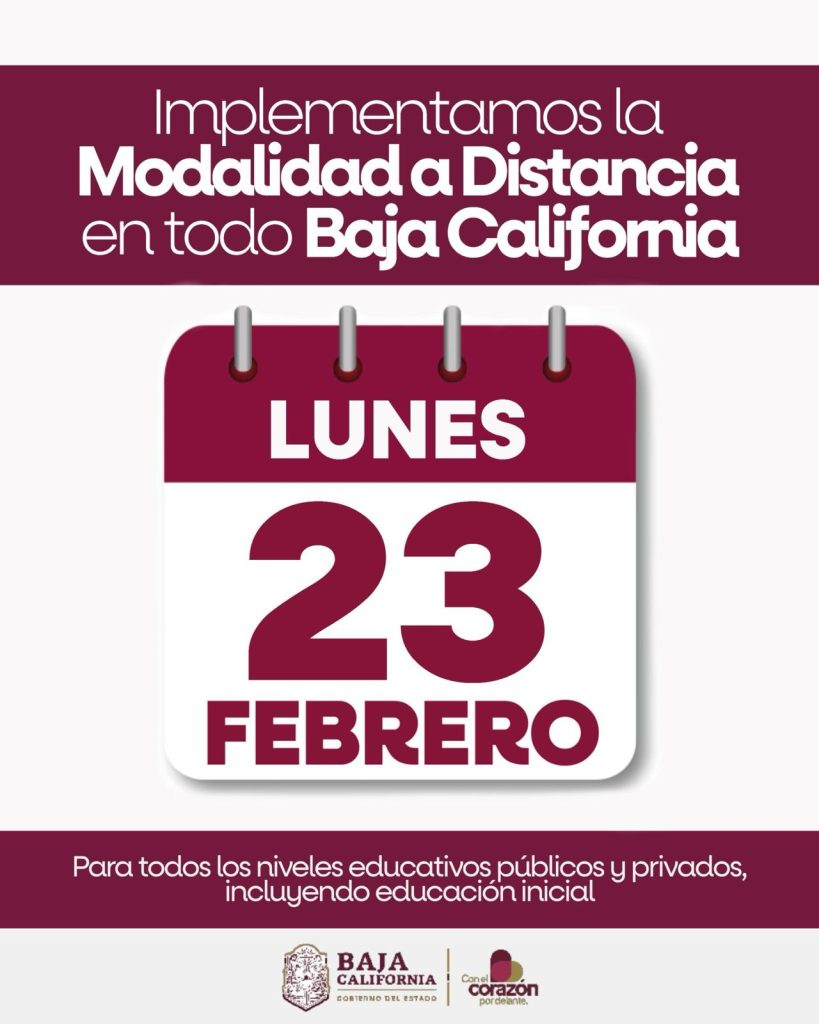 Suspenden clases presenciales en BC tras los diversos hechos de violencia📚⚠️