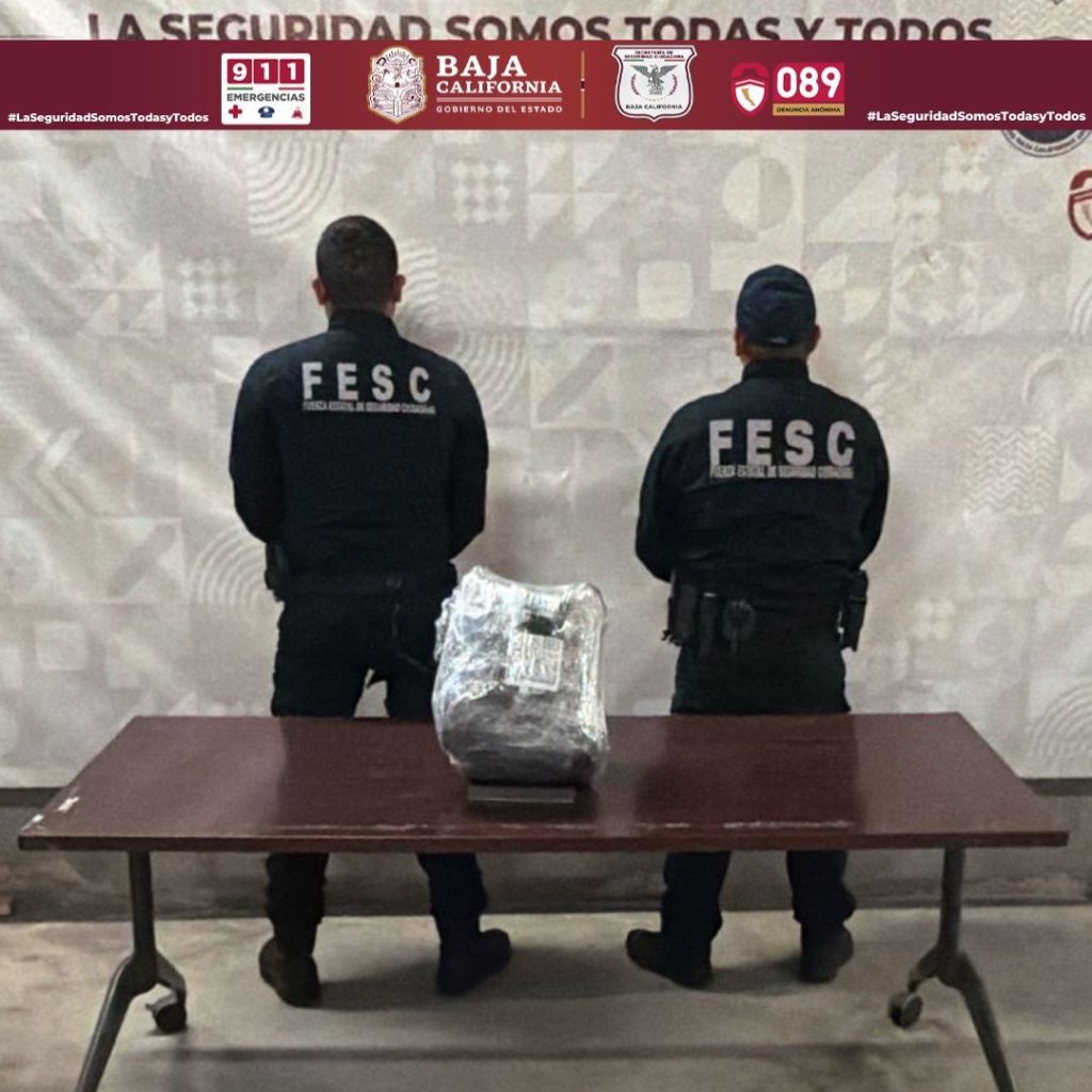 Aseguran 21 kilos de heroína en Tijuana, sin detenidos