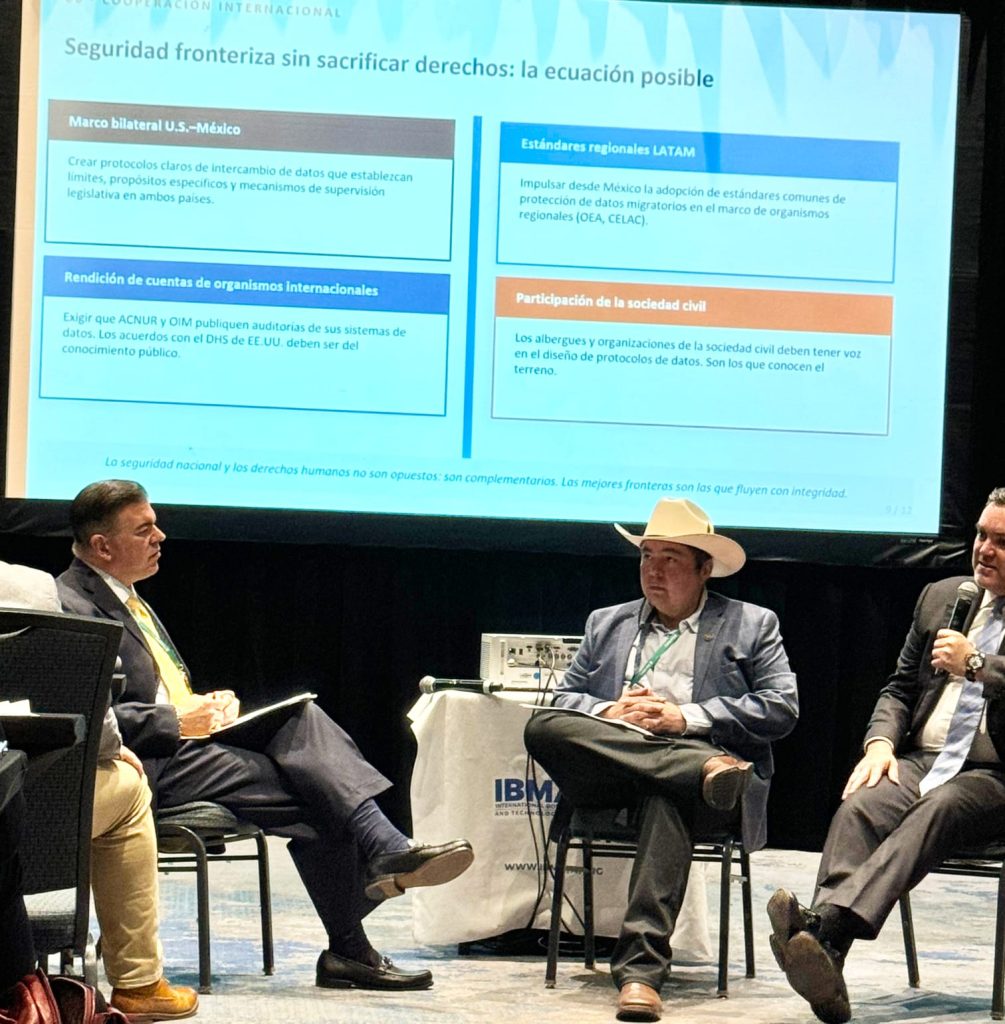 Dip. Samaniego participa en conferencia binacional sobre migración y tecnología