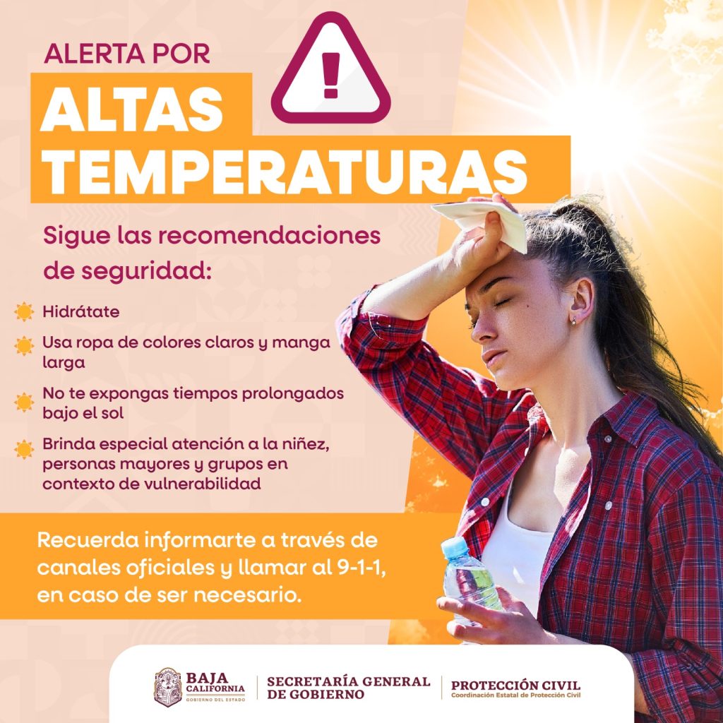 Advierten del calor en Mexicali; gobernadora Marina del Pilar gestiona adelantar subsidio eléctrico