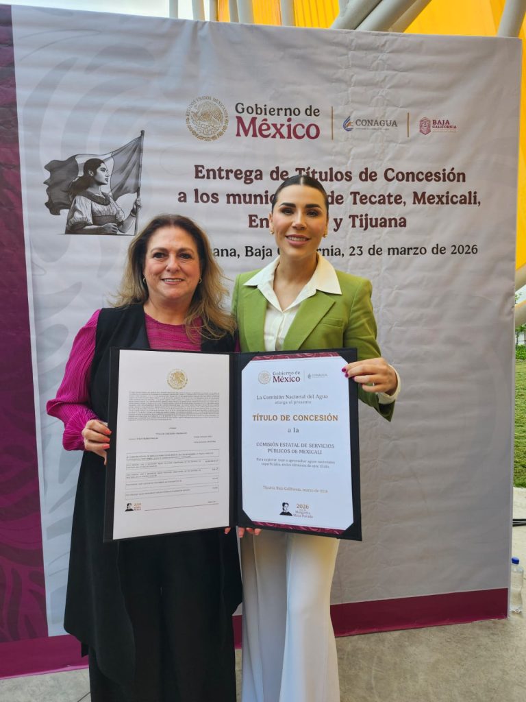 Recibe Mexicali título de concesión de agua