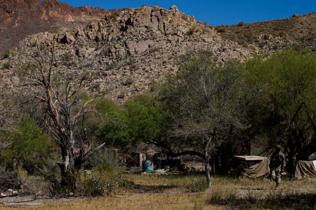 Desmantelan narcolaboratorio en zona montañosa de Mexicali con alta capacidad de producción