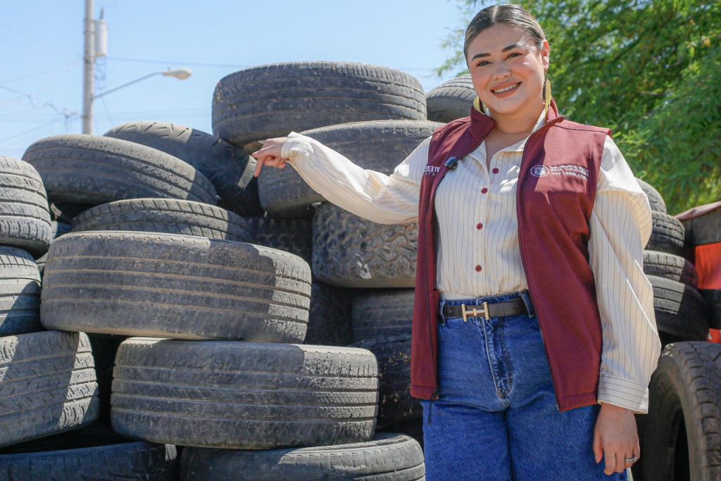 Dip. Michelle Tejeda impulsa segunda jornada de llantatón en Mexicali