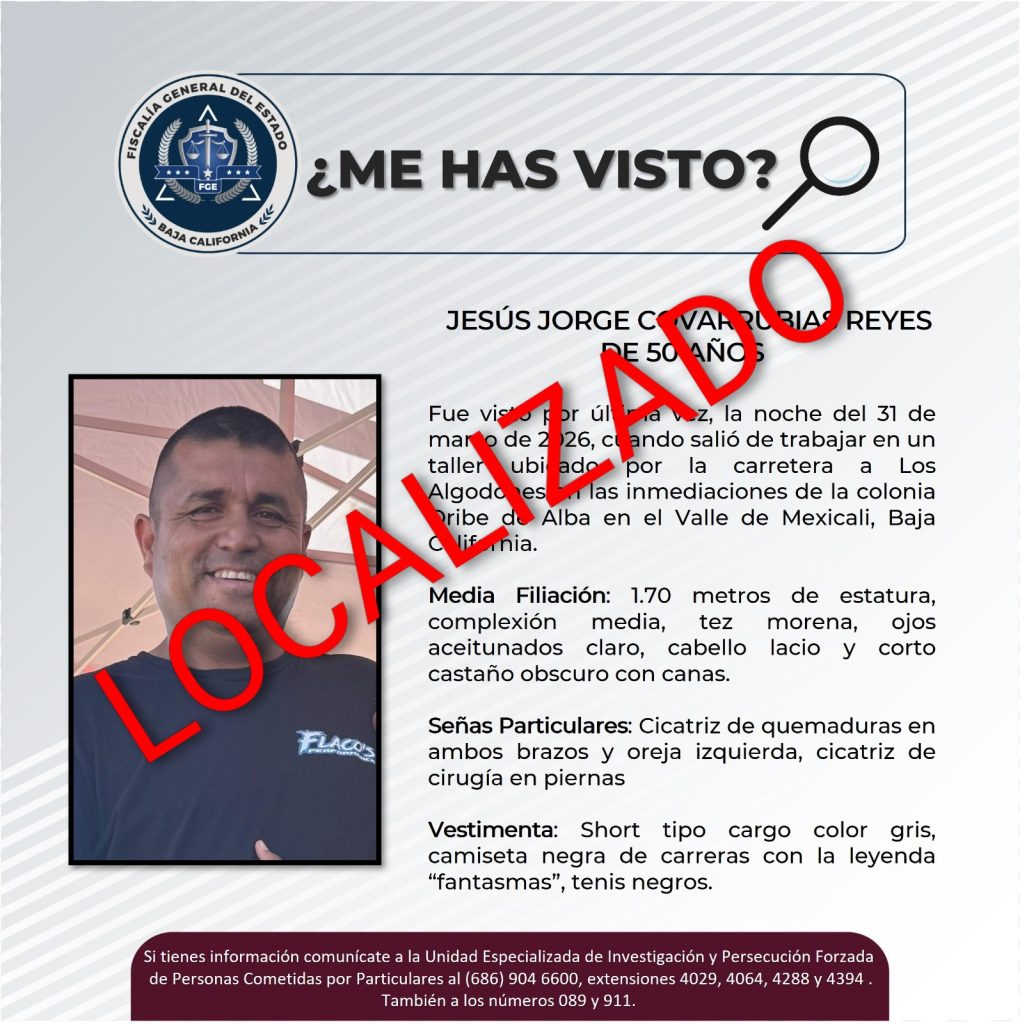 Localizan con vida a Jesús Jorge Covarrubias Reyes, «levantado» en Ciudad Morelos
