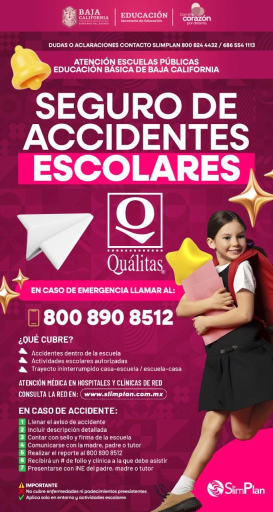Aseguradora Quálitas será encargada de brindar cobertura de seguro escolar