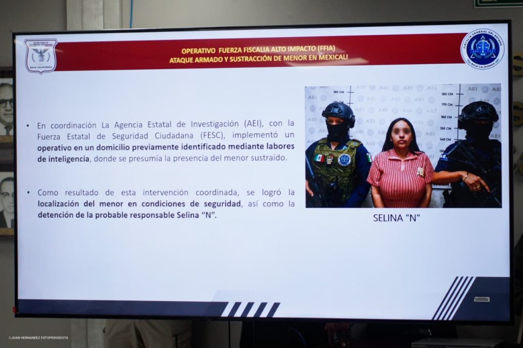 FGE confirma que ataque armado en colonia Hidalgo de Mexicali derivó de plan para sustraer a menor; hay una detenida