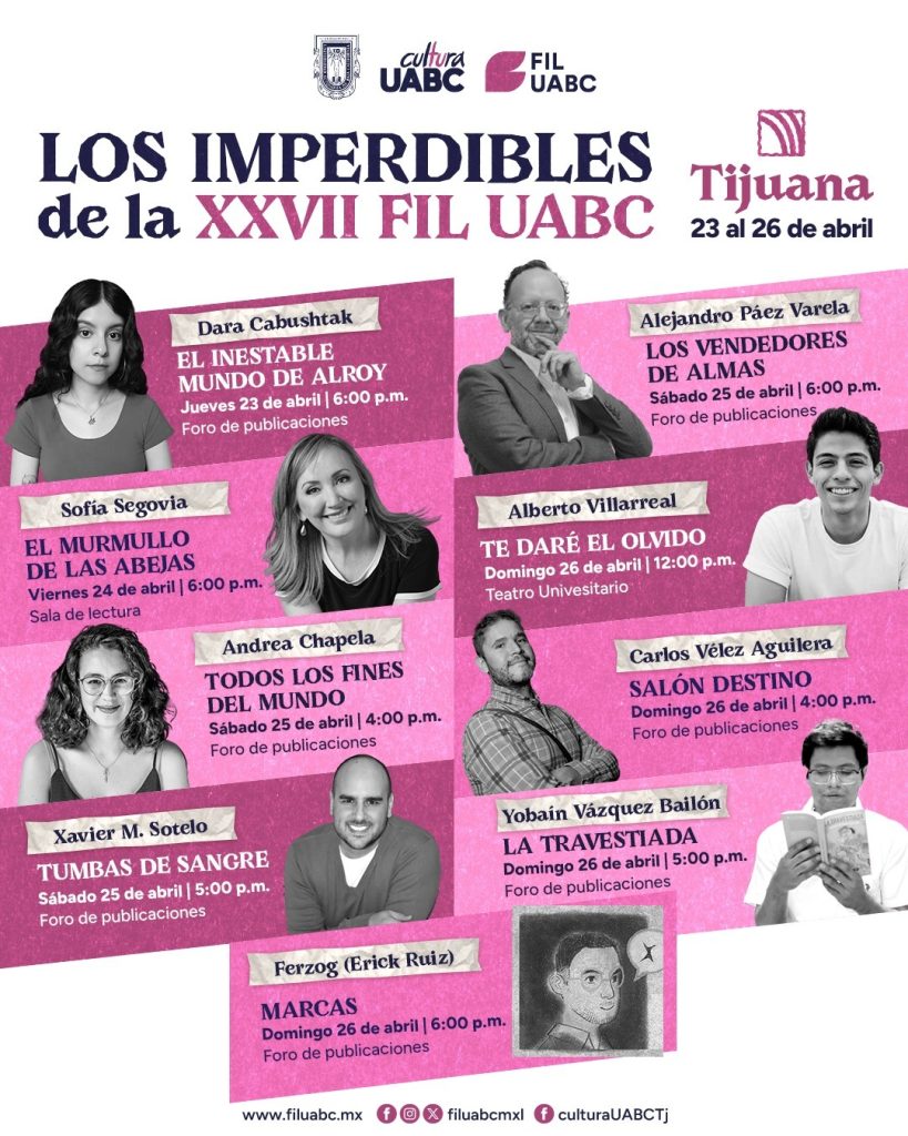 Presentaciones editoriales que protagonizan la FIL UABC 2026 en Tecate y Tijuana