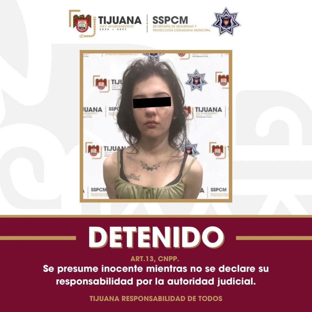 Mujer permanece detenida por homicidio tras presunta riña de pareja en Tijuana