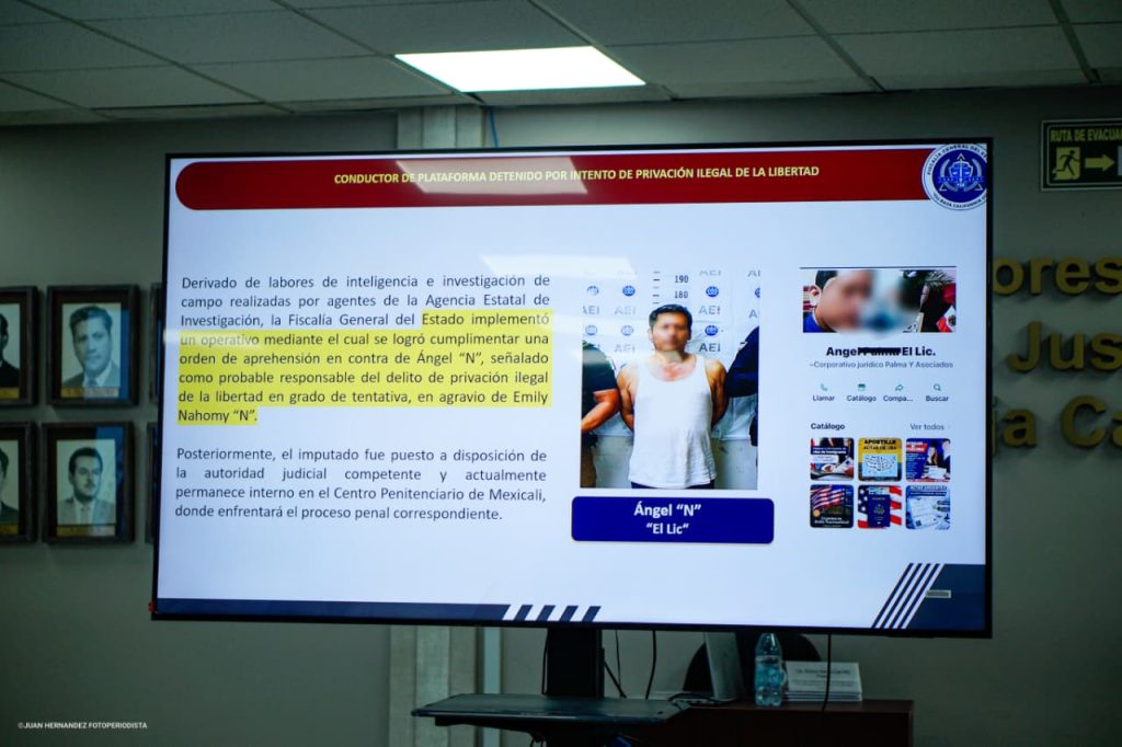 Detienen a Ángel “N” conductor de Didi acusado de presunta privación ilegal de la libertad a joven en Mexicali