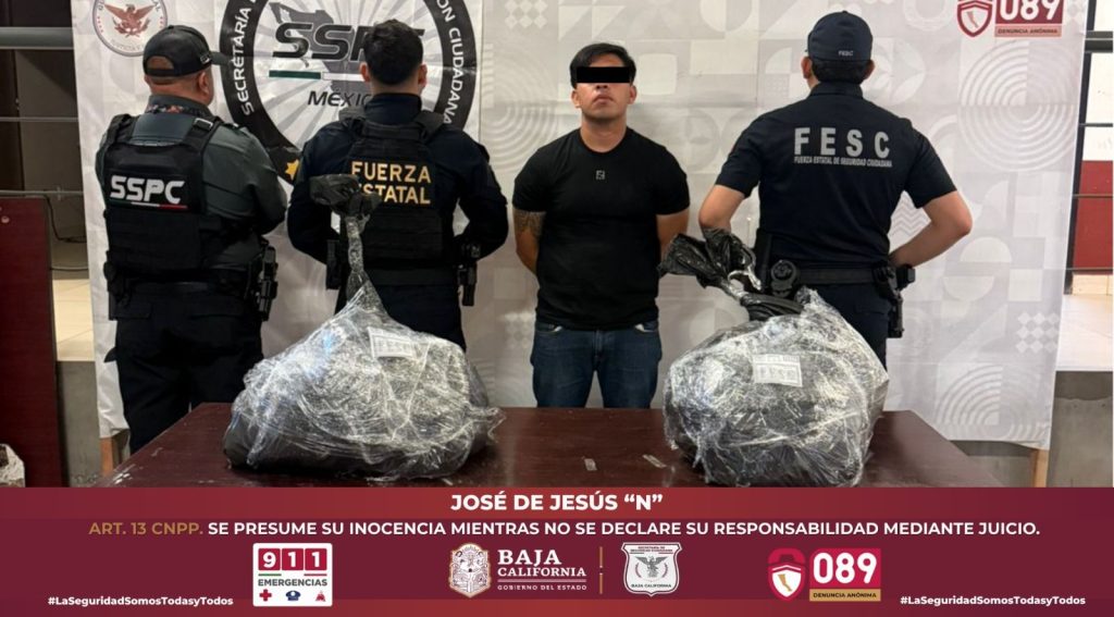 Incautan 44 Kilos de Metanfetamina, hay un detenido en Tijuana