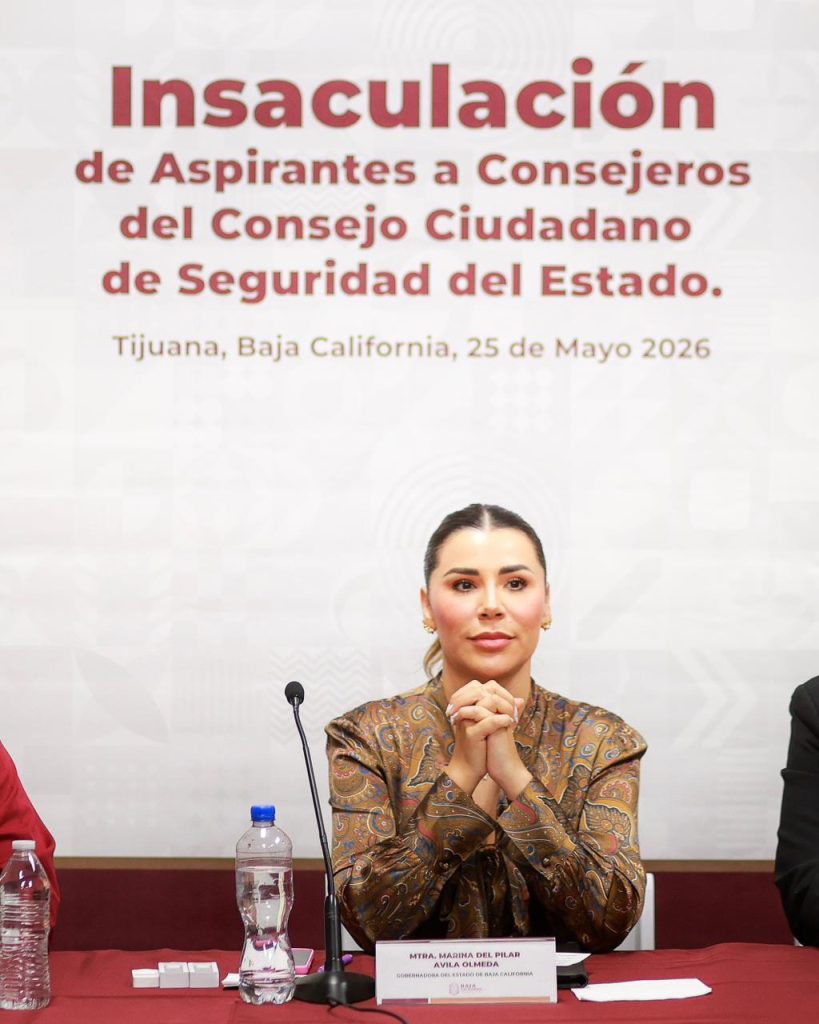 Gobernadora Marina del Pilar toma protesta a nuevos integrantes del Consejo Ciudadano de Seguridad de BC