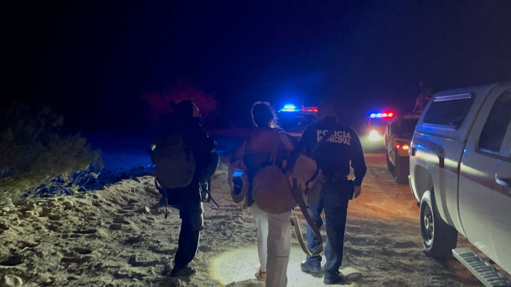 3 turistas rescatados en la zona del Cañón de Guadalupe