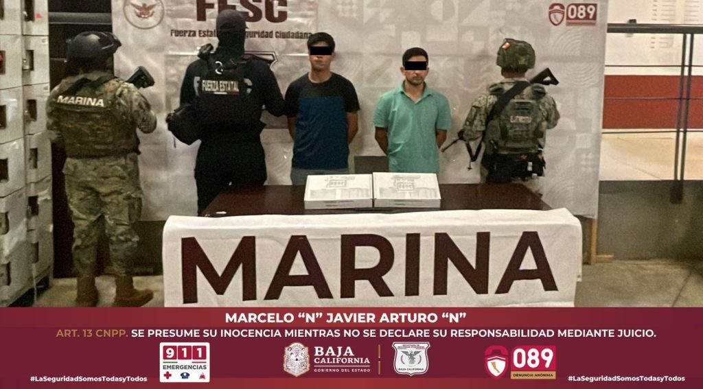 Arrestan a par de sujetos armados en Tecate