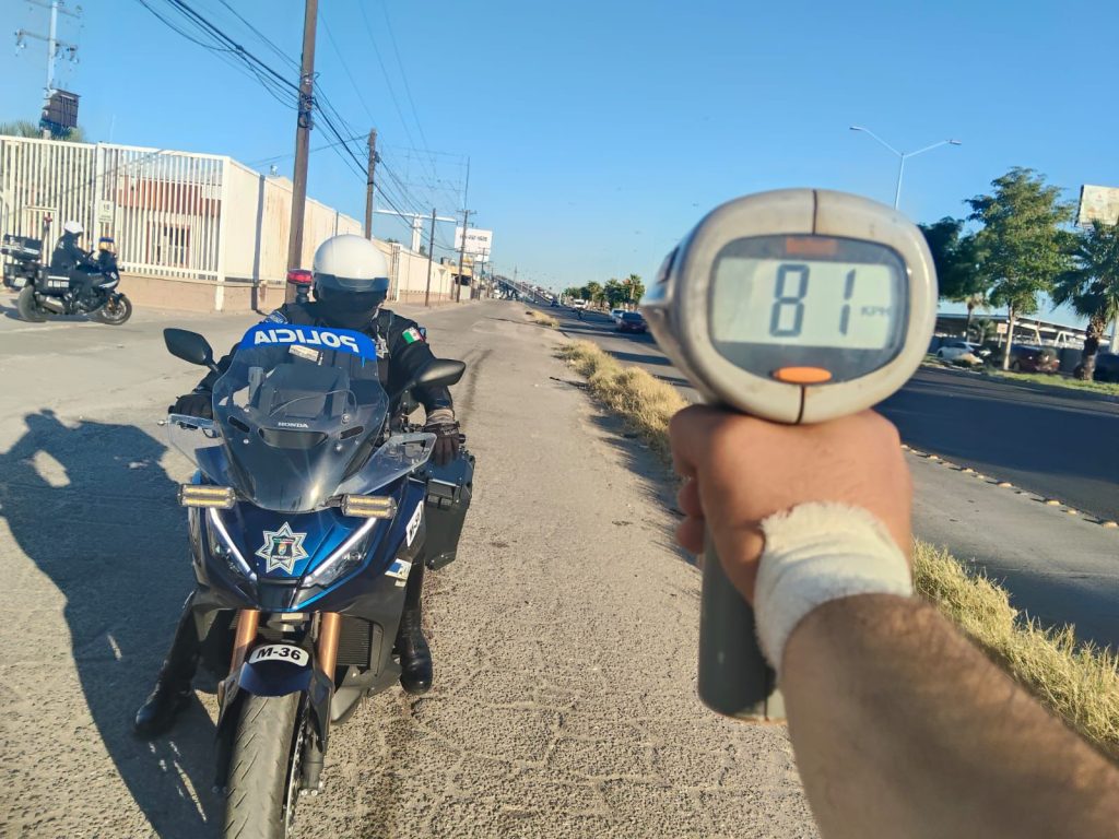 Policía municipal de Mexicali aplica 36 multas por exceso de velocidad con uso de radares inteligentes