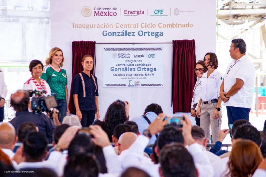 Sheinbaum pone en marcha nueva planta de CFE en Mexicali; sumará 653 megawatts al sistema eléctrico de Baja California