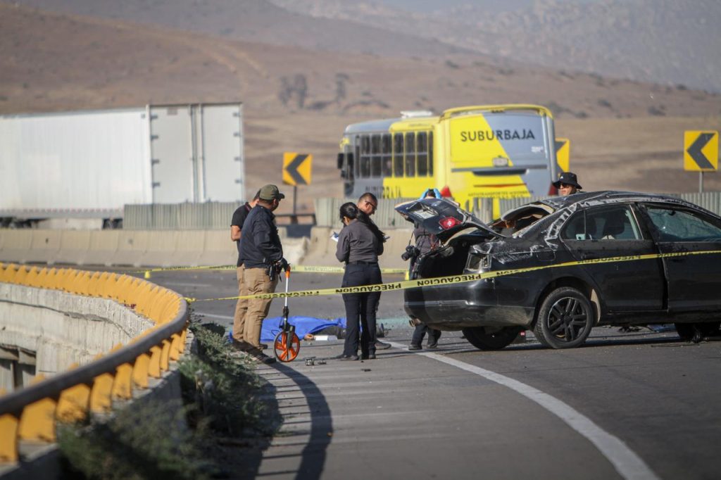 Hombre pierde la vida tras fuerte accidente en la carretera libre Tijuana-Tecate