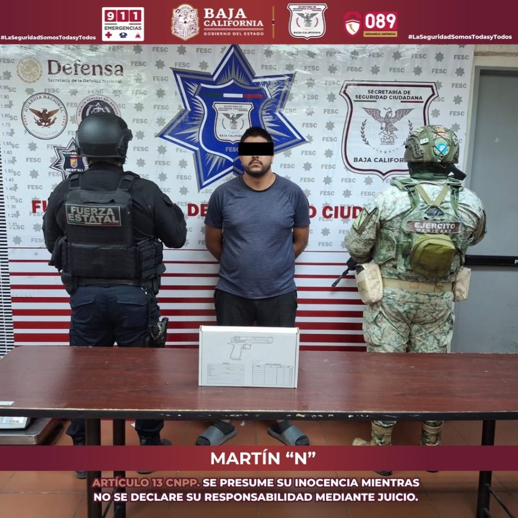 Arrestan a 2 sujetos en el Valle de Mexicali, son generadores de violencia