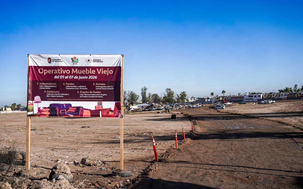 Invitan aprovechar operativo mueble viejo en Mexicali