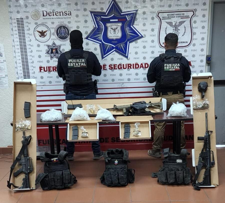 Operativo contra el narco en el Valle de Mexicali, armamento y carros robados, sin detenidos
