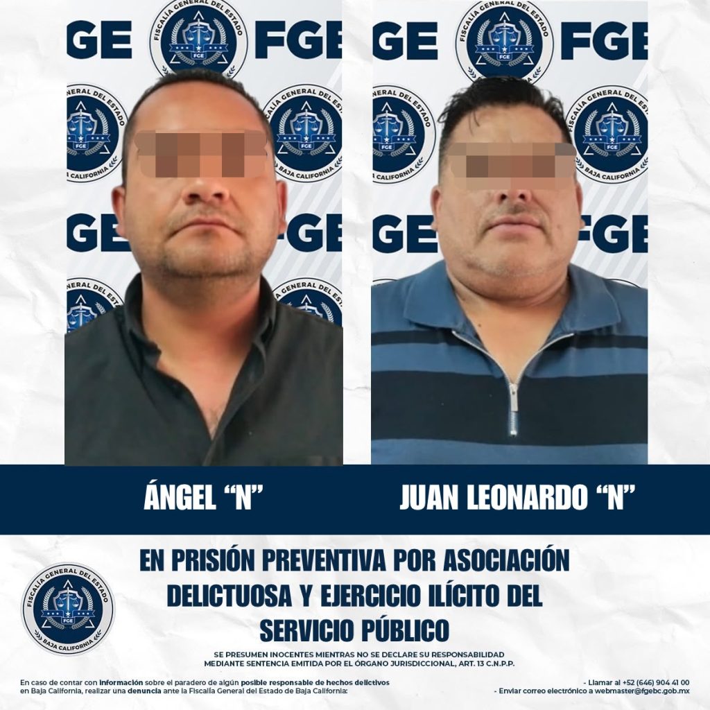 Vinculan a proceso a 2 ex policías de Tecate por trabajar para el crimen organizado