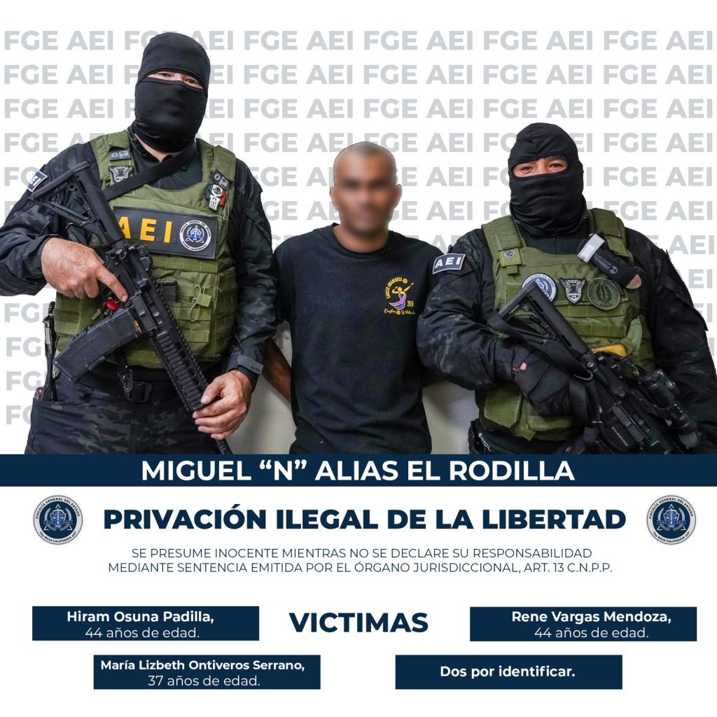 Arrestan a «El Rodilla» integrante de «Los Rusos» relacionado con fosas clandestinas en el Valle de Mexicali
