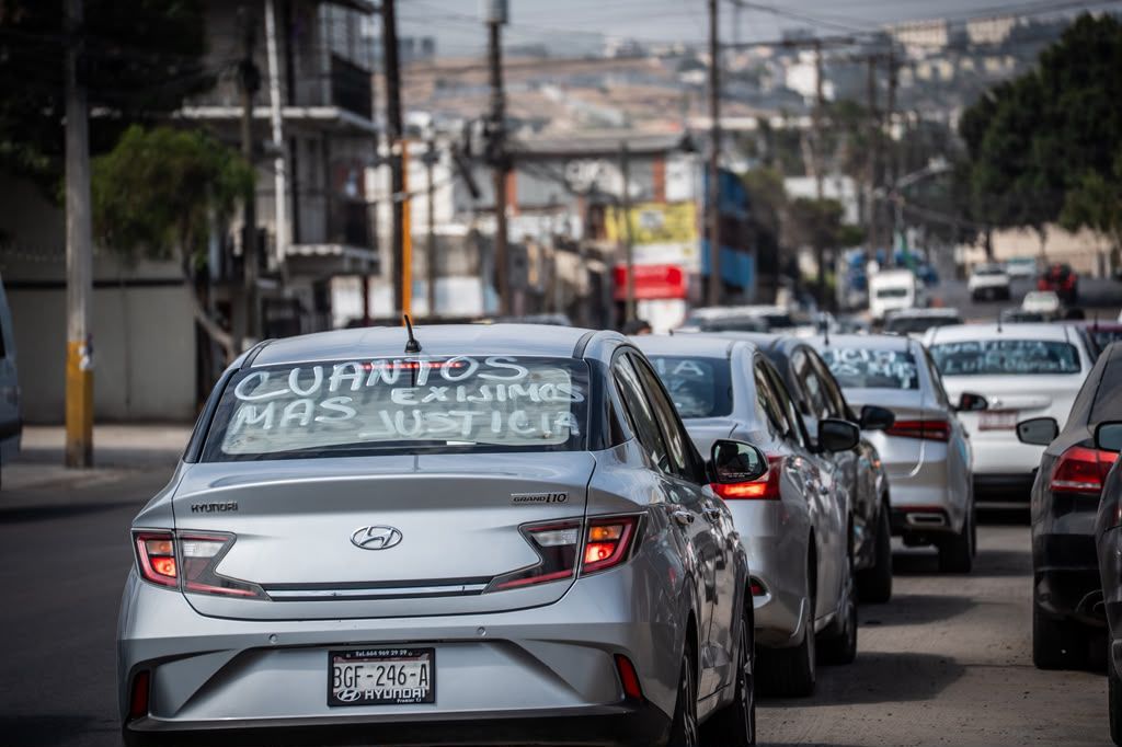Conductores de plataformas digitales exigen justicia por asesinato de compañero en Tijuana
