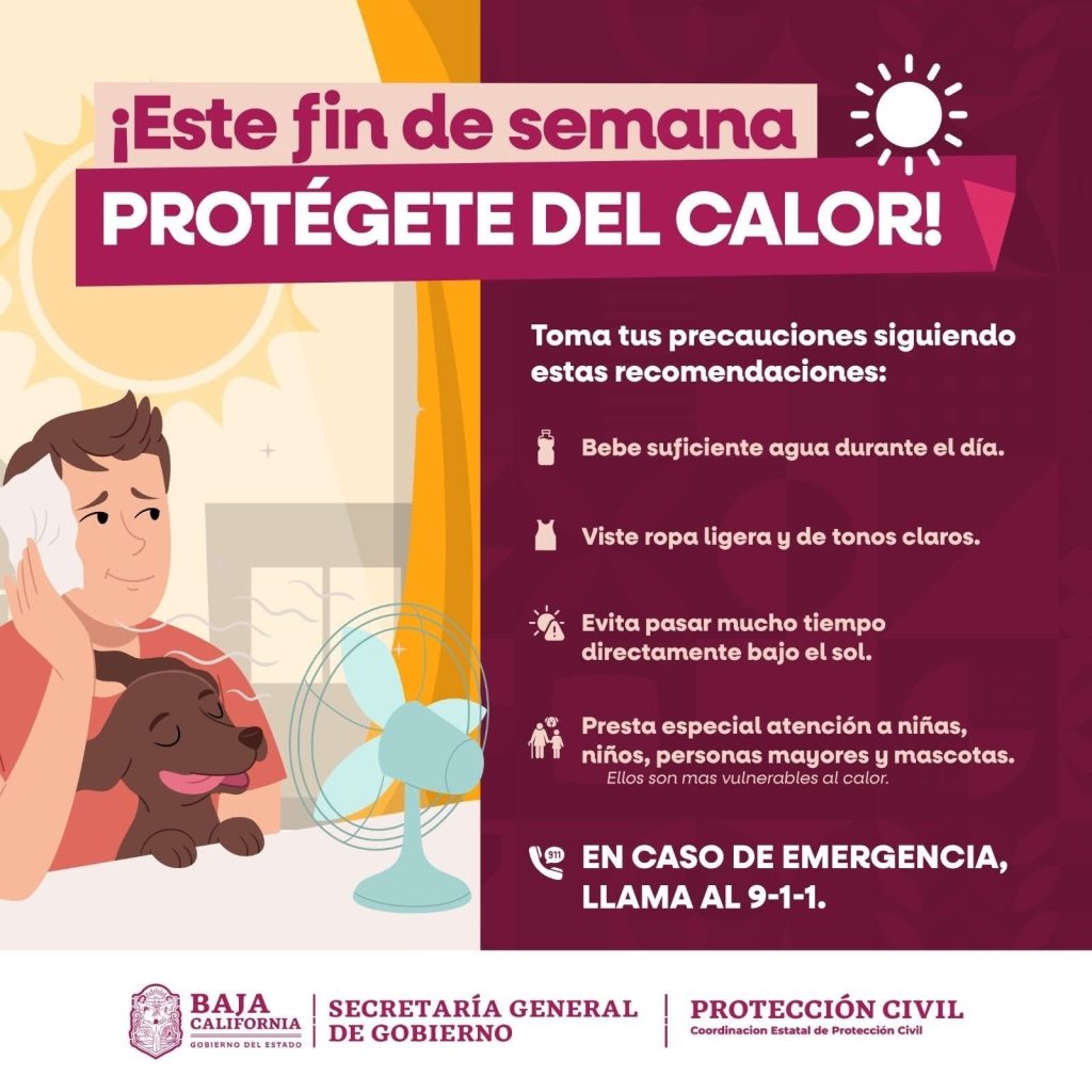 Advierten de mega calorón en Mexicali en los primeros días de agosto