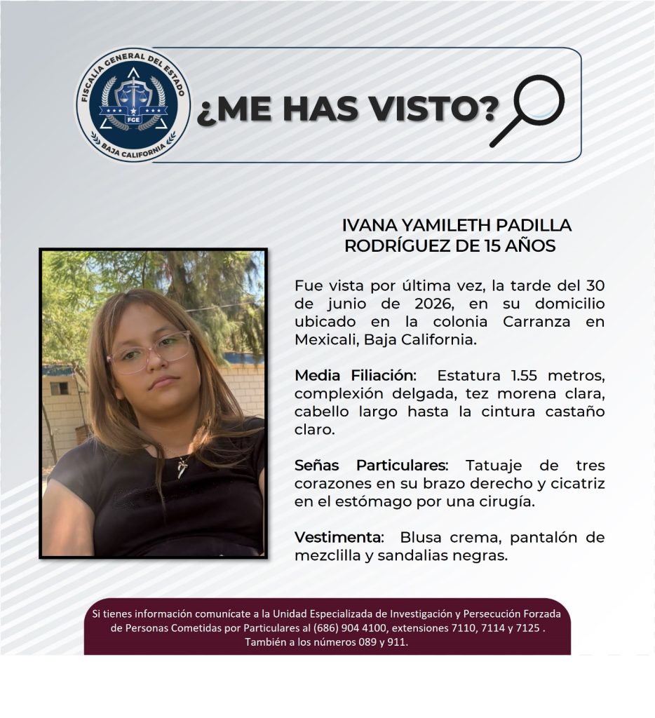 Buscan a Ivana Yamileth Padilla Rodríguez de 15 años de edad #desaparecida
